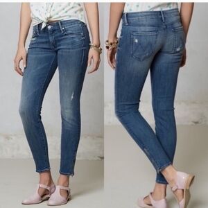 Mother Denim, The Looker Ankle Zip, Graffiti Girl Wadh, Size 29